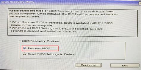 Bios download to a usb drive for a restore .